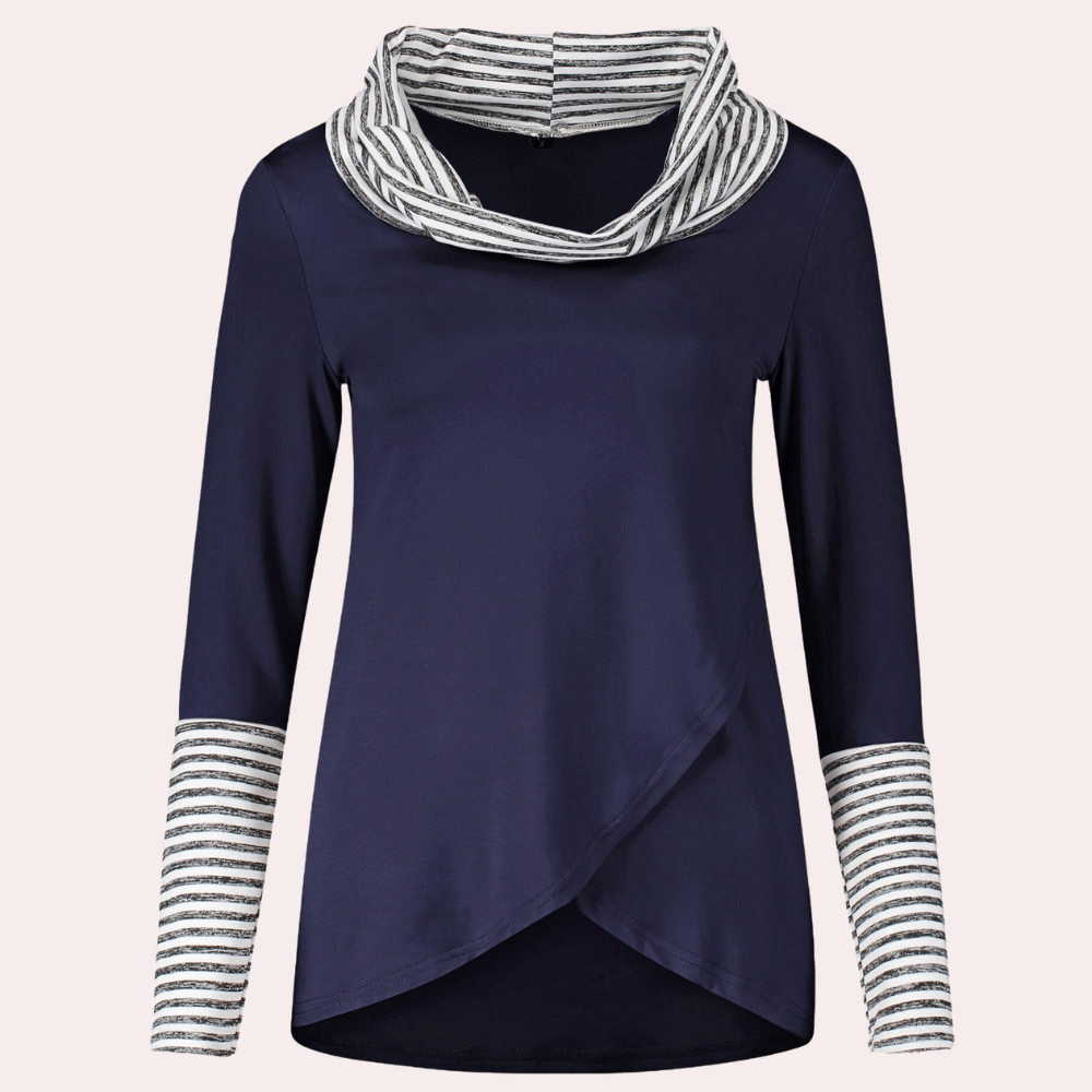 Kyra - Lässiges gestreiftes Langarm-Shirt für Damen