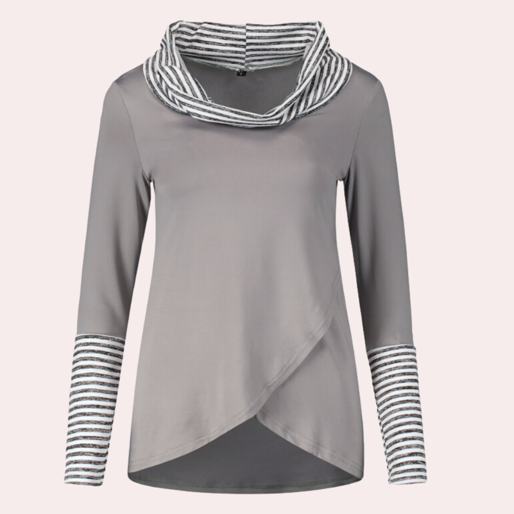 Kyra - Lässiges gestreiftes Langarm-Shirt für Damen