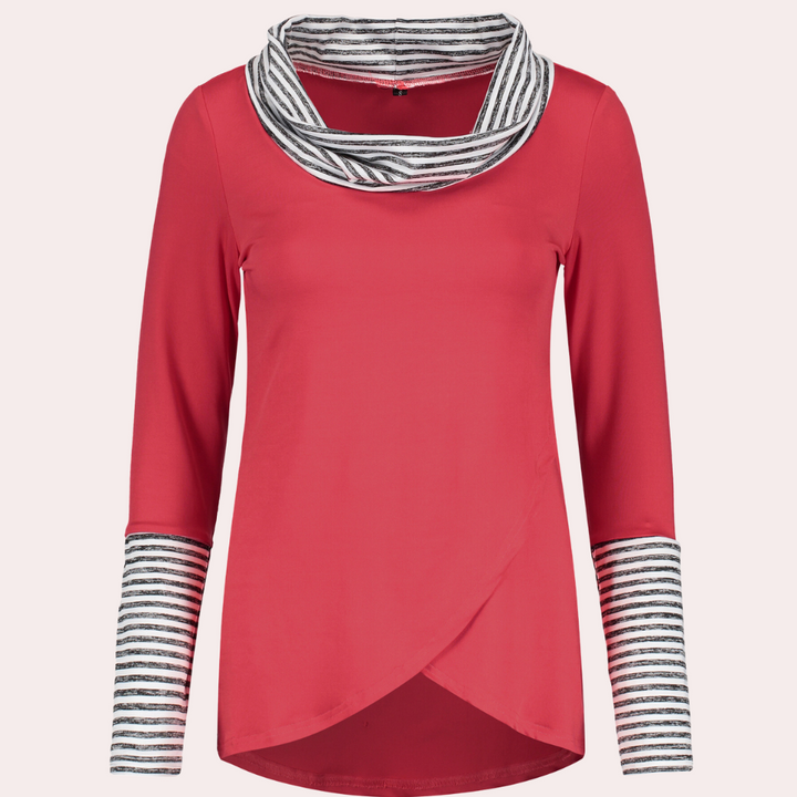 Kyra - Lässiges gestreiftes Langarm-Shirt für Damen