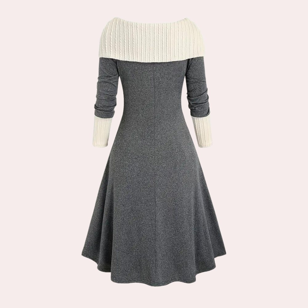 Seraphine - Farbblock-Schnürkleid für Damen