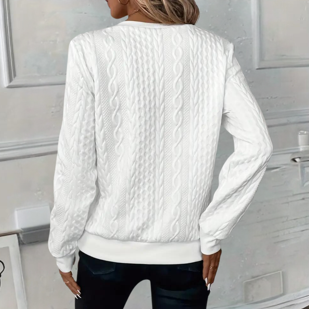 Anoushka - Trendiger strukturierter Pullover für Damen