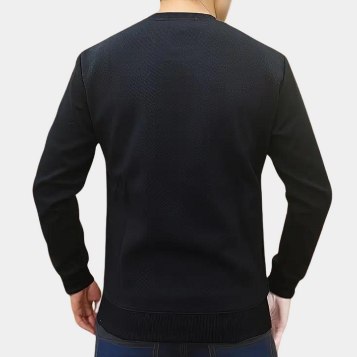 Mihnea - Lässiges Herren-Sweatshirt mit Rundhalsausschnitt