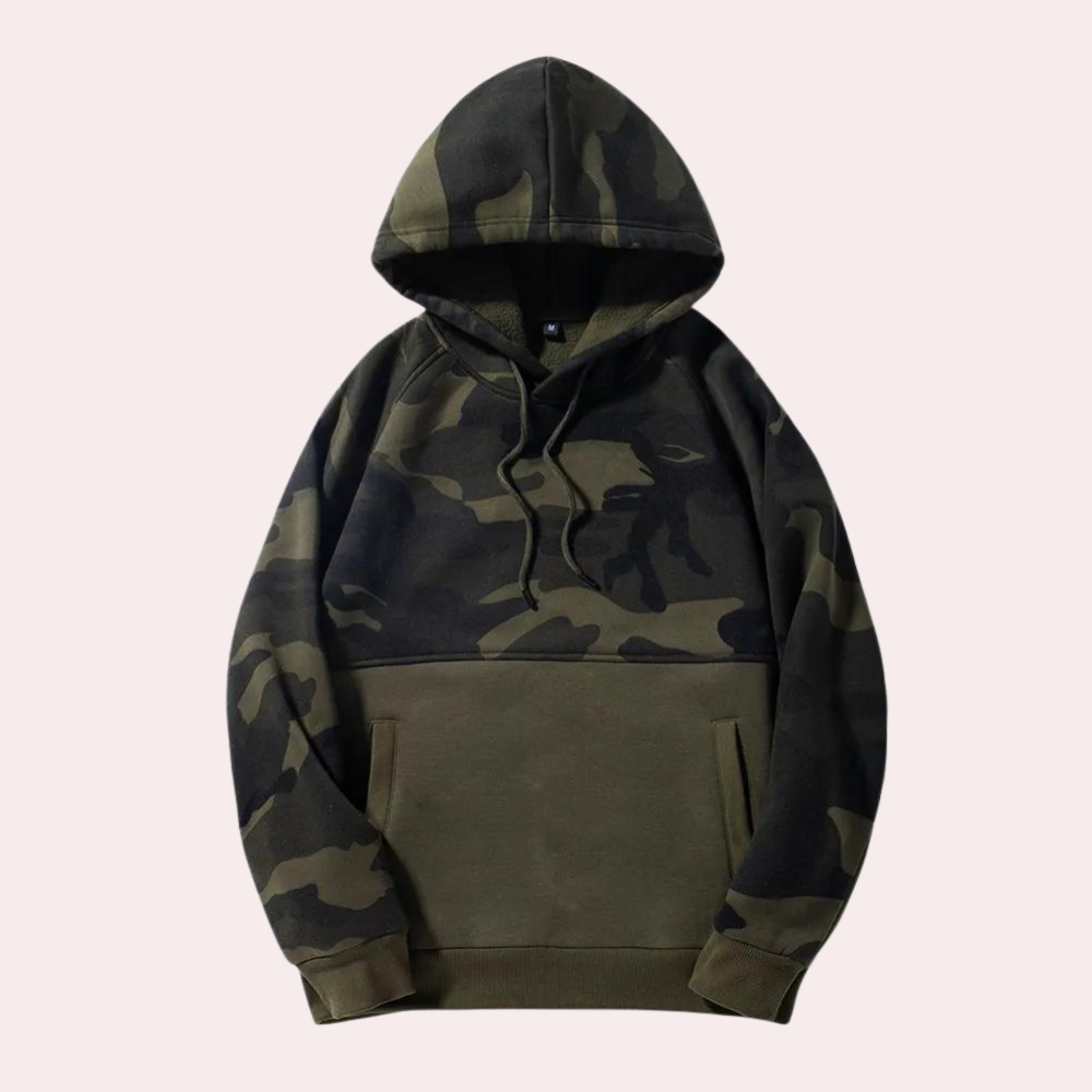 Costas - Lässiger Camouflage-Kapuzenpullover für Herren