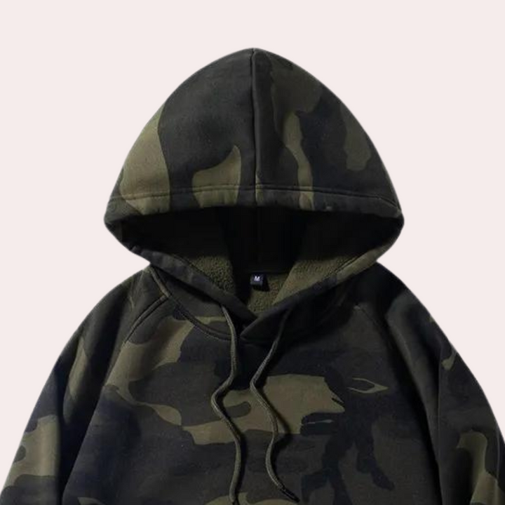 Costas - Lässiger Camouflage-Kapuzenpullover für Herren