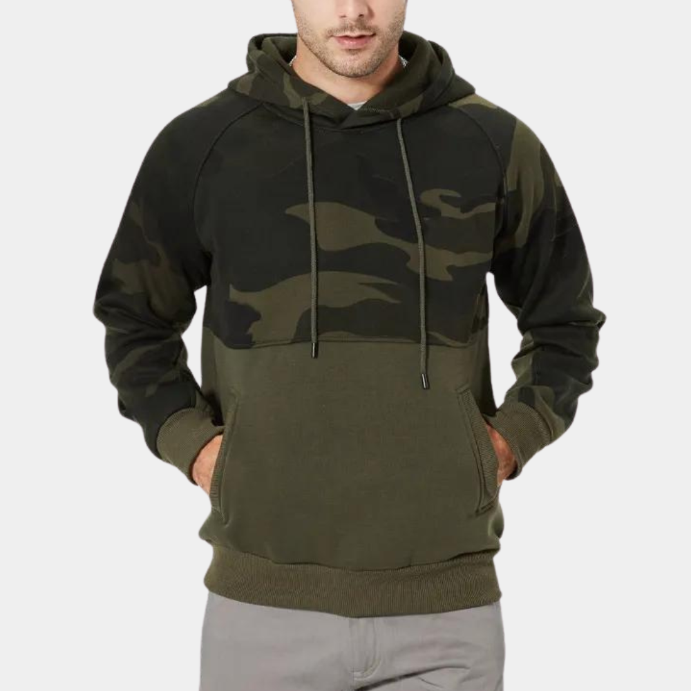 Costas - Lässiger Camouflage-Kapuzenpullover für Herren