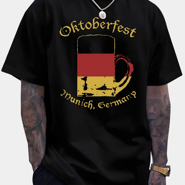 Aleksandr - Stilvolles Oktoberfest Bierkrug-T-Shirt