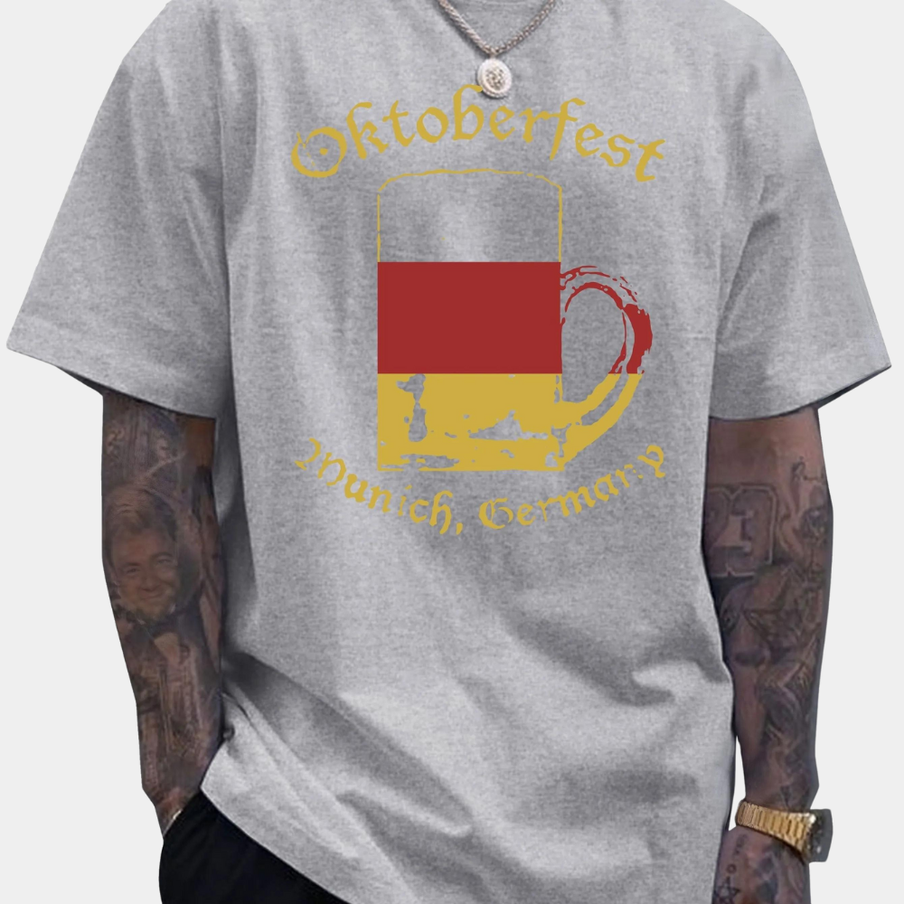 Aleksandr - Stilvolles Oktoberfest Bierkrug-T-Shirt