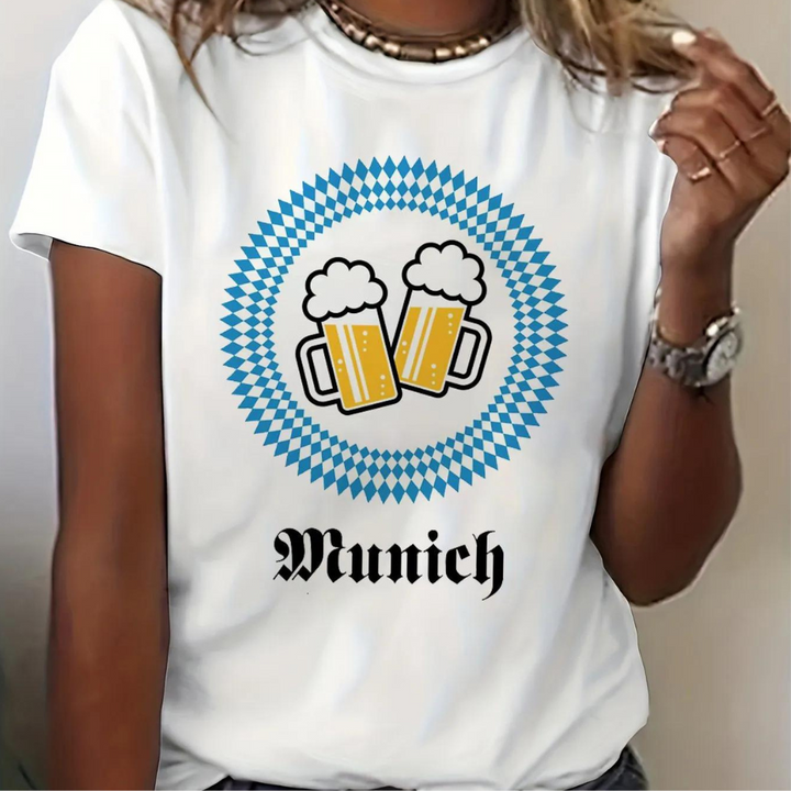 Viviane - Damen Rundhals Oktoberfest Shirt