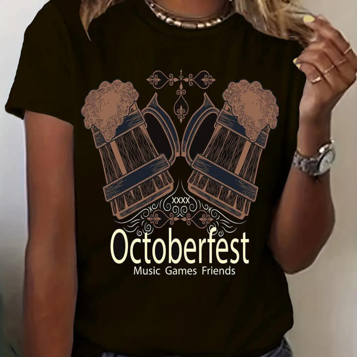 Agnieszka - Bequemes Damen Oktoberfest-T-Shirt