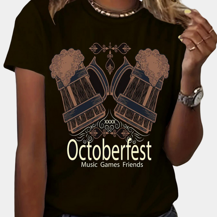 Agnieszka - Bequemes Damen Oktoberfest-T-Shirt