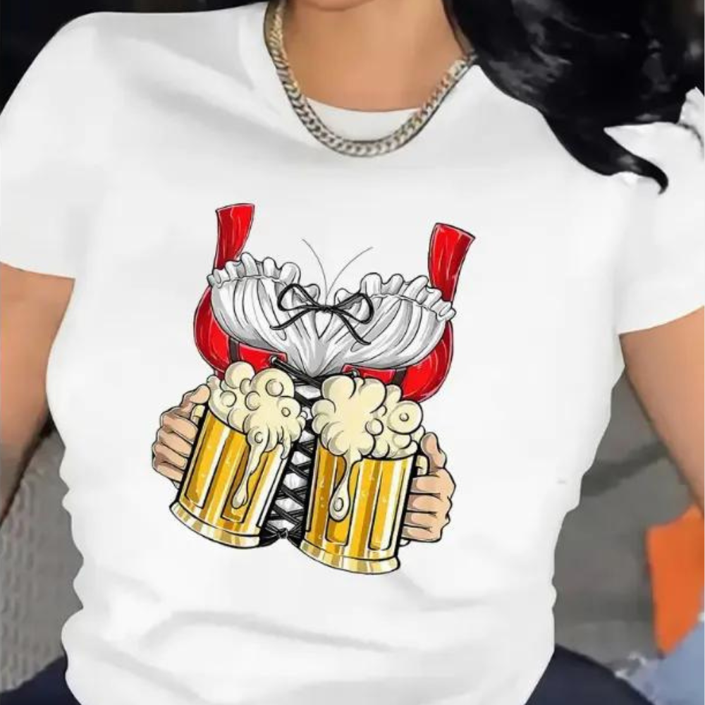 Odetta - Bequemes Damen Oktoberfest-T-Shirt