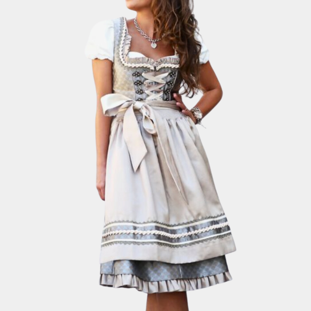 Zelie - Exklusives Traditionelles Oktoberfestkleid mit Schürze