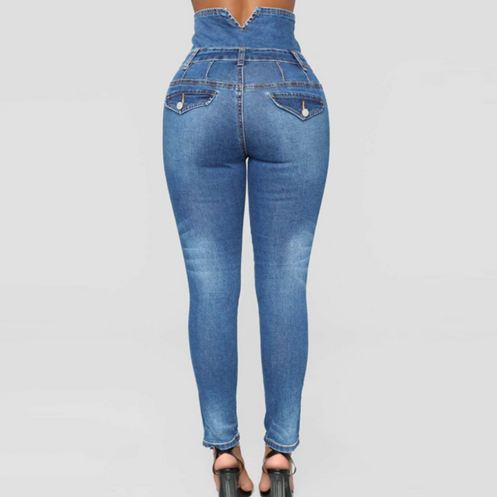 Nola - Hochgeschnittene Skinny Hose für Damen