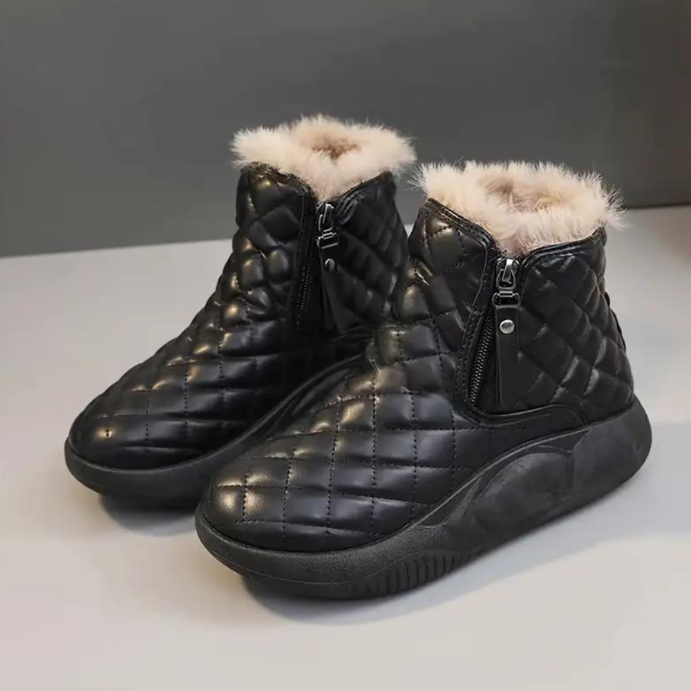 Devonna - Komfortable Damen-Winterstiefel mit Reißverschluss