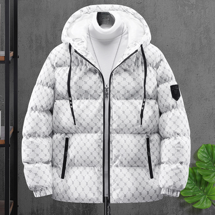 Ole - Bequeme Herrenjacke mit Kapuze und warmer Wattierung