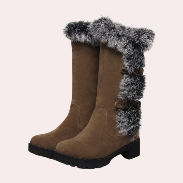 Delila - Trendige und warme Damen-Schneestiefel