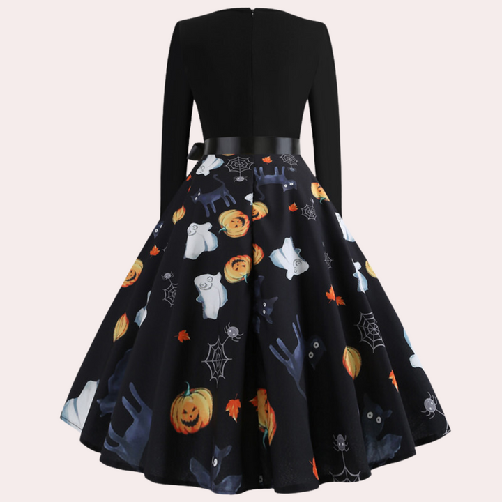 Armina - Halloween-Kürbis-Kleid für Damen