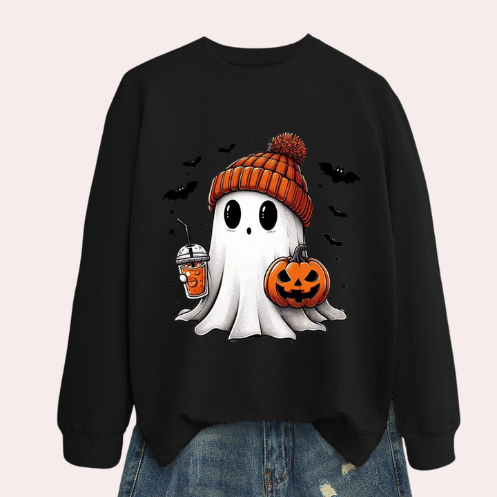 Cintia - Bequemes Damen-Sweatshirt mit Halloween