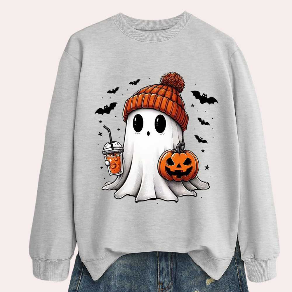 Cintia - Bequemes Damen-Sweatshirt mit Halloween