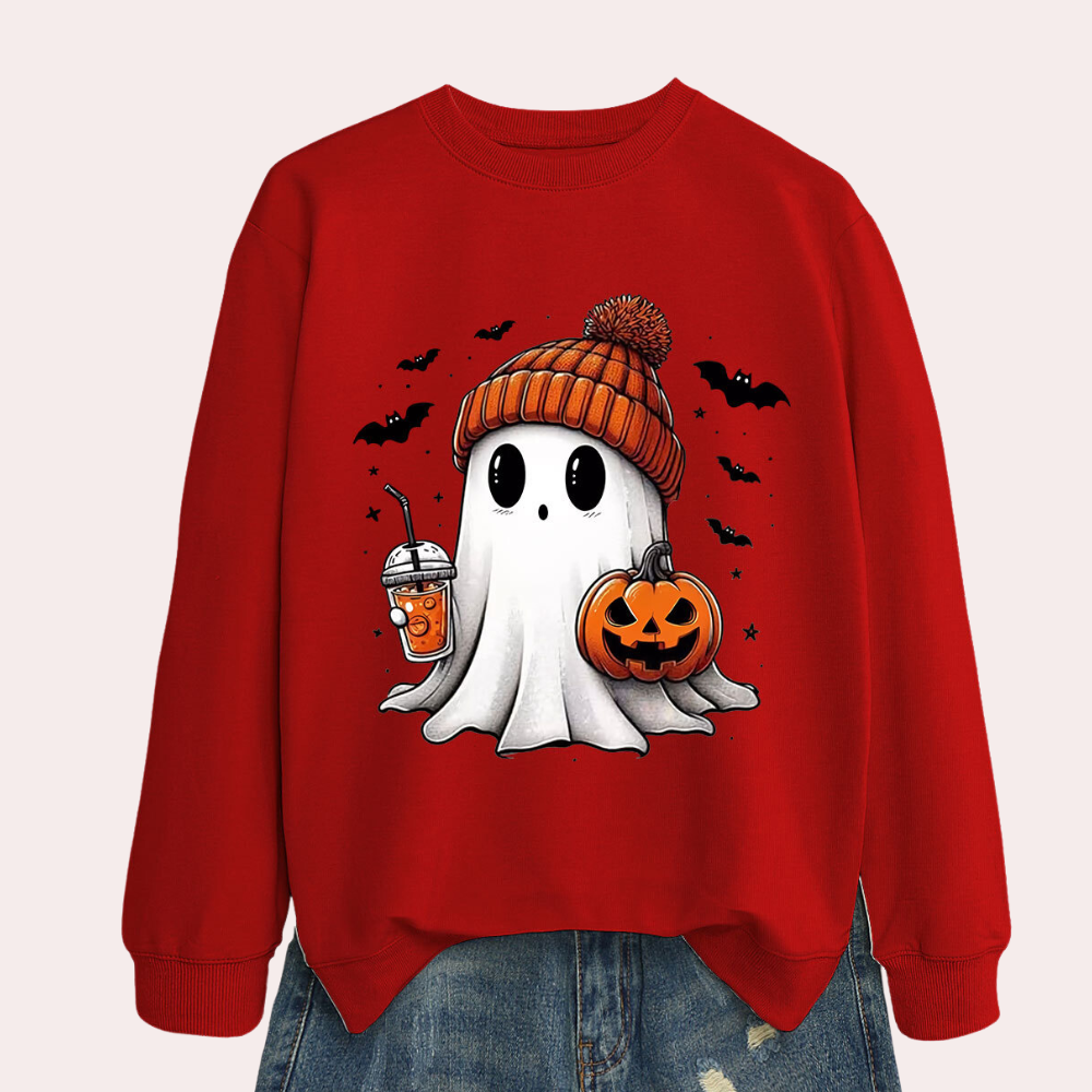 Cintia - Bequemes Damen-Sweatshirt mit Halloween