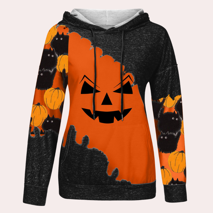 Elizabet - Stilvolles Halloween-Sweatshirt für Damen