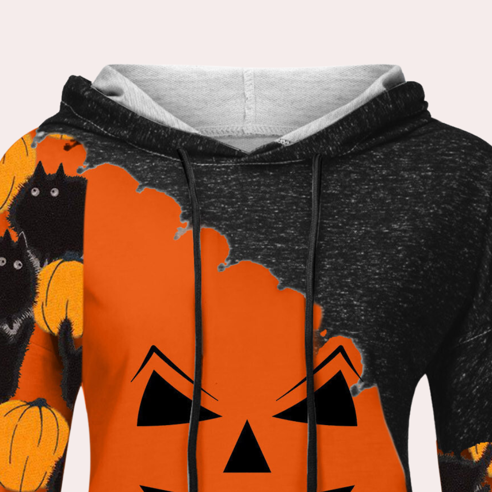 Elizabet - Stilvolles Halloween-Sweatshirt für Damen