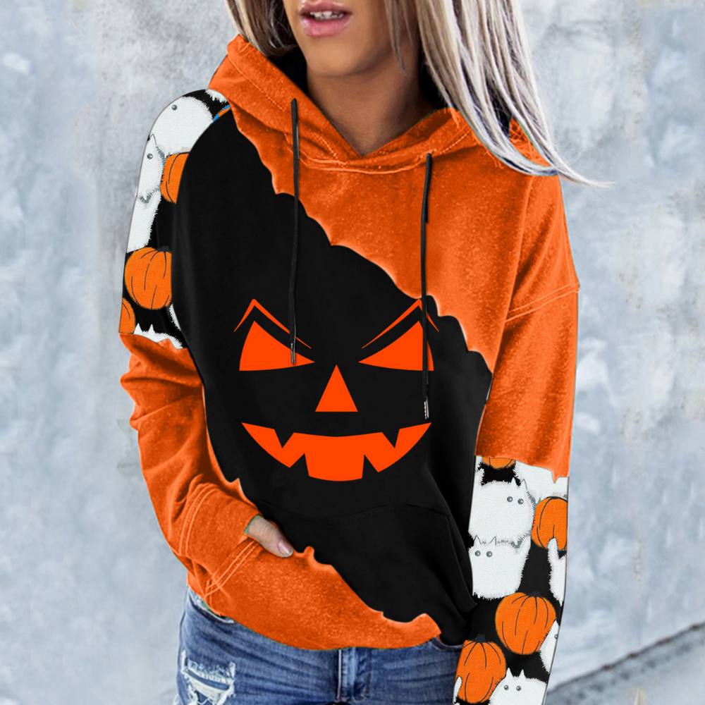 Elizabet - Stilvolles Halloween-Sweatshirt für Damen