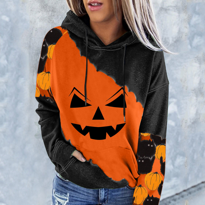 Elizabet - Stilvolles Halloween-Sweatshirt für Damen