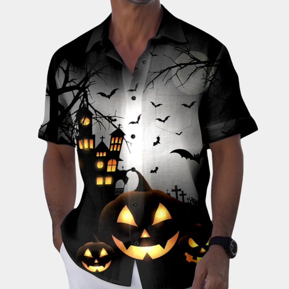 Matyi - Lässiges Herren-Halloween-Shirt mit Druck