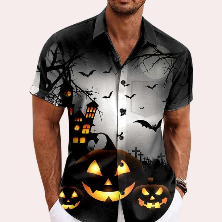 Matyi - Lässiges Herren-Halloween-Shirt mit Druck