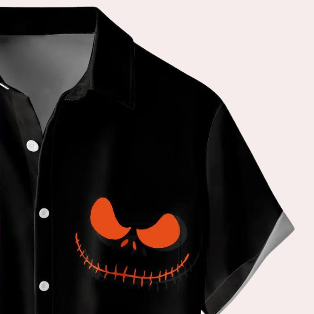 Orban - Klassisches Halloween-Button-down-Hemd für Herren