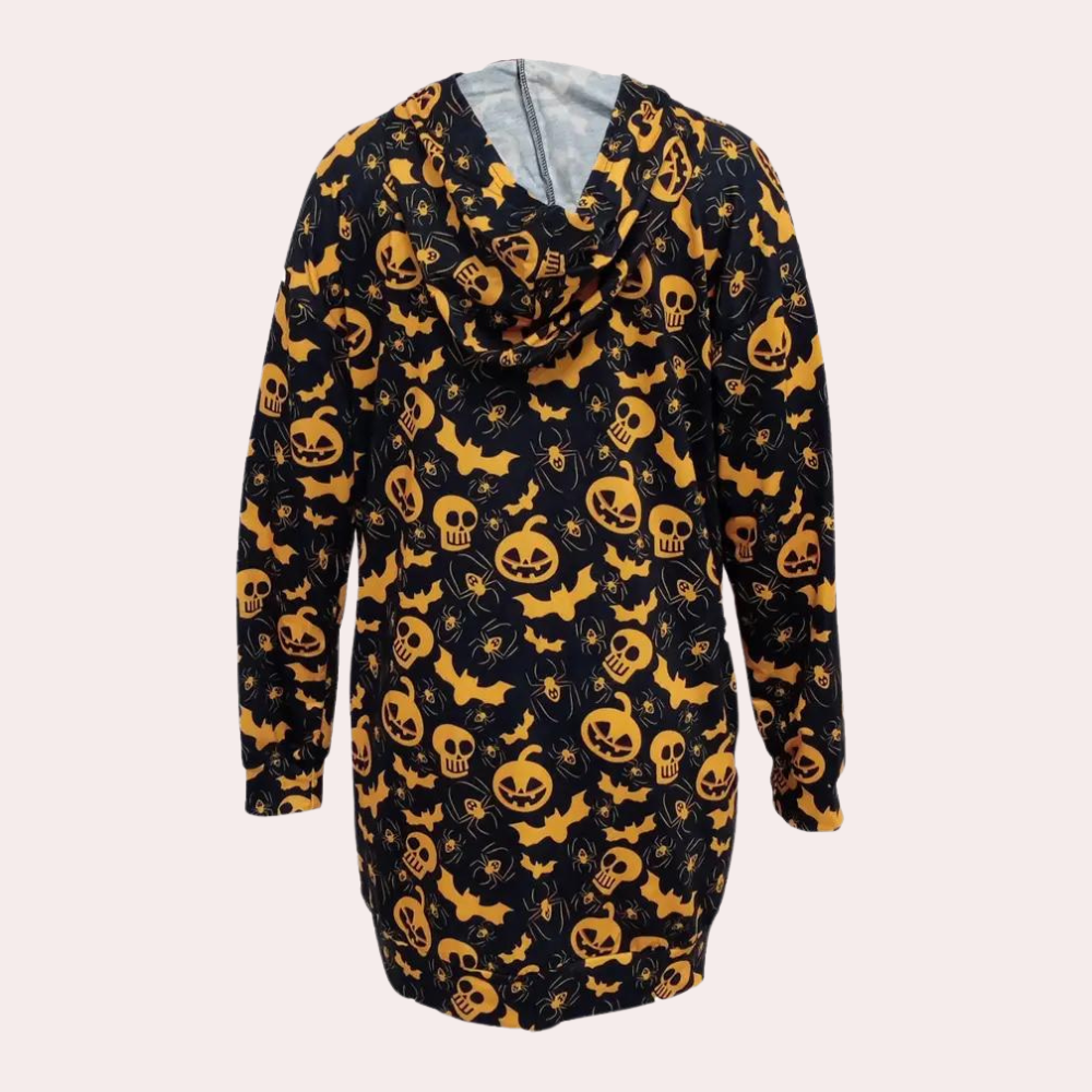 Csilla - Halloween-Minikleid mit Kapuze für Damen