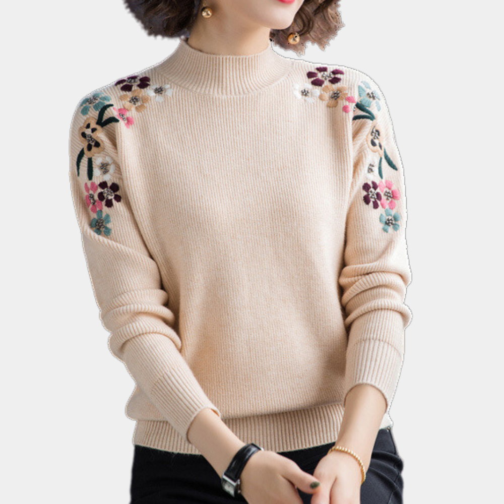 Devora - Eleganter geblümter Pullover für Damen