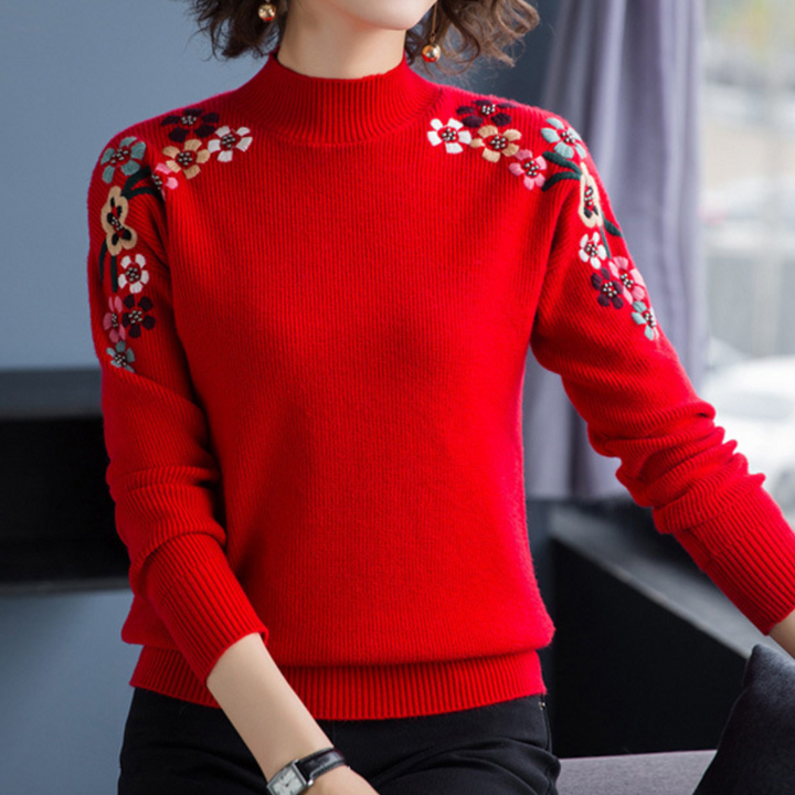 Devora - Eleganter geblümter Pullover für Damen