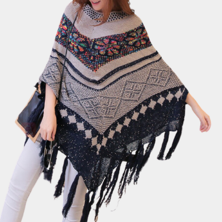 LANICA - Eleganter Damen-Poncho Für Kalte Tage