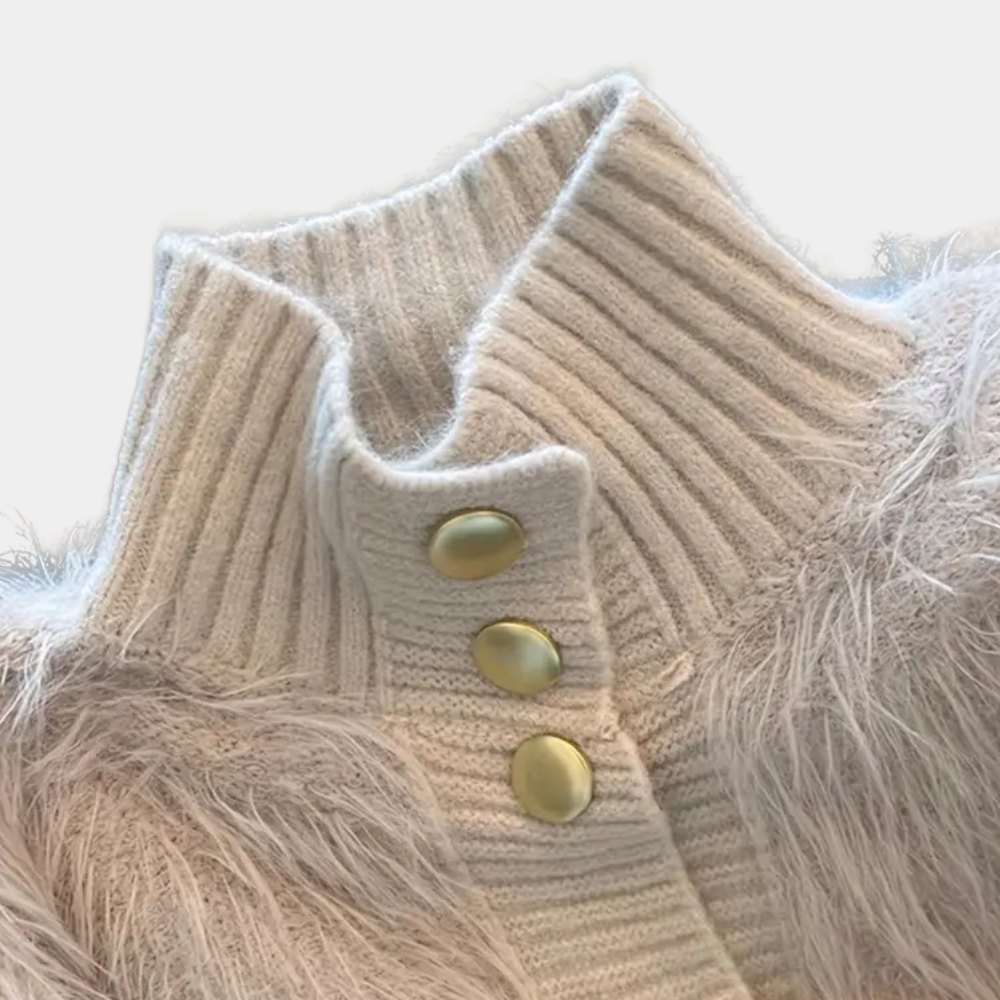 MARCELINA - Gehobener Winterstrickjacke Für Frauen