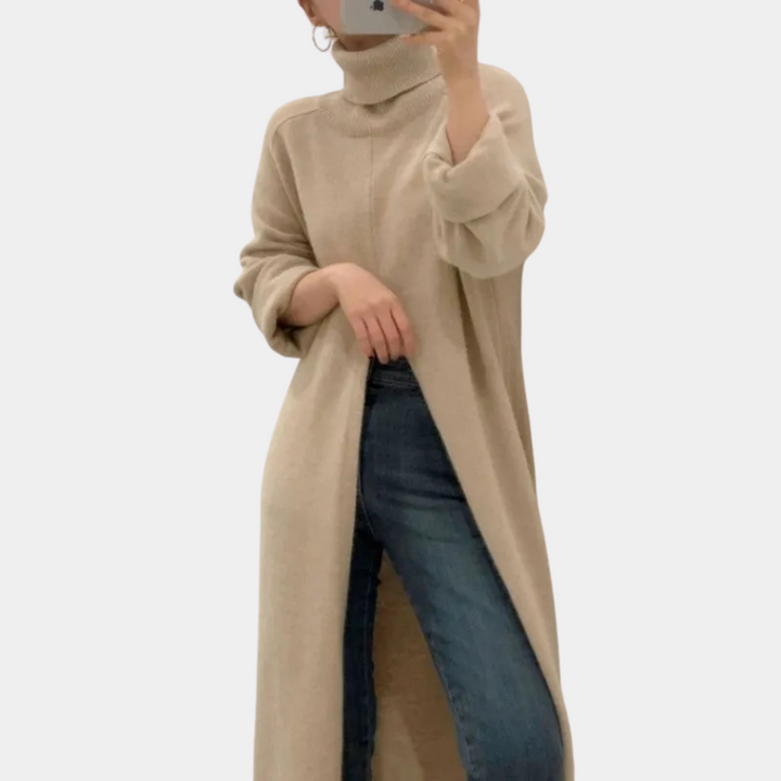 TOLINKA - Stylischer Langer Pullover Für Damen