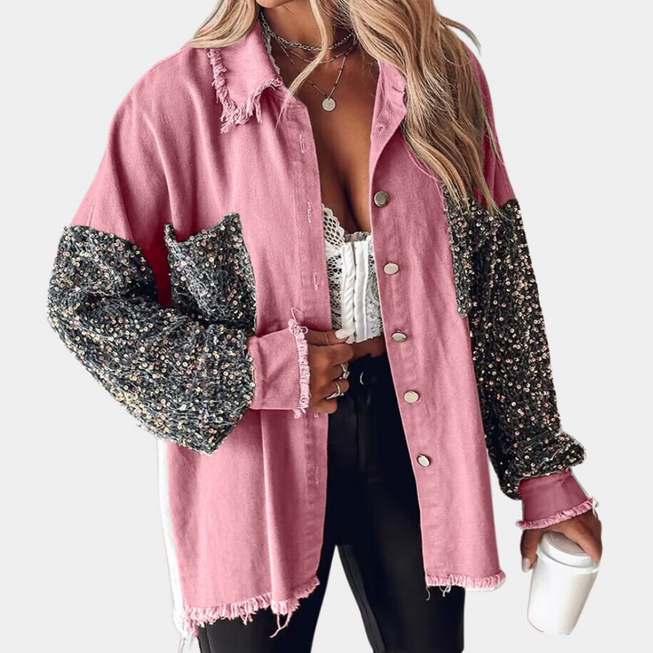 DELILAH - Funky Paillettenjacke Für Frauen