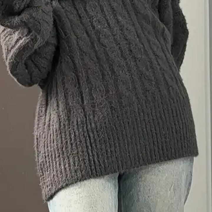 SHELOA - Lässiger Pullover Mit Schulterfreiem Schnitt Für Damen