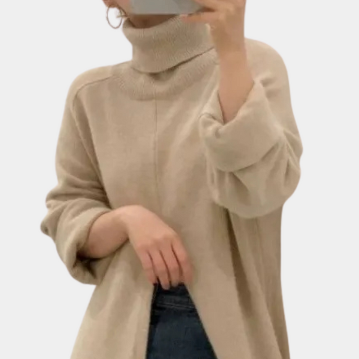 TOLINKA - Stylischer Langer Pullover Für Damen