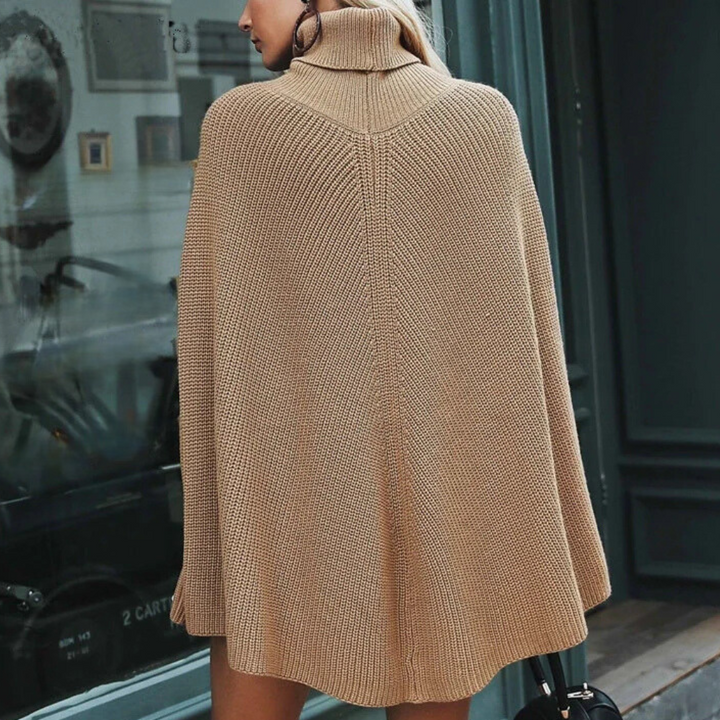 PENNIE - Damenpullover im Poncho-Stil