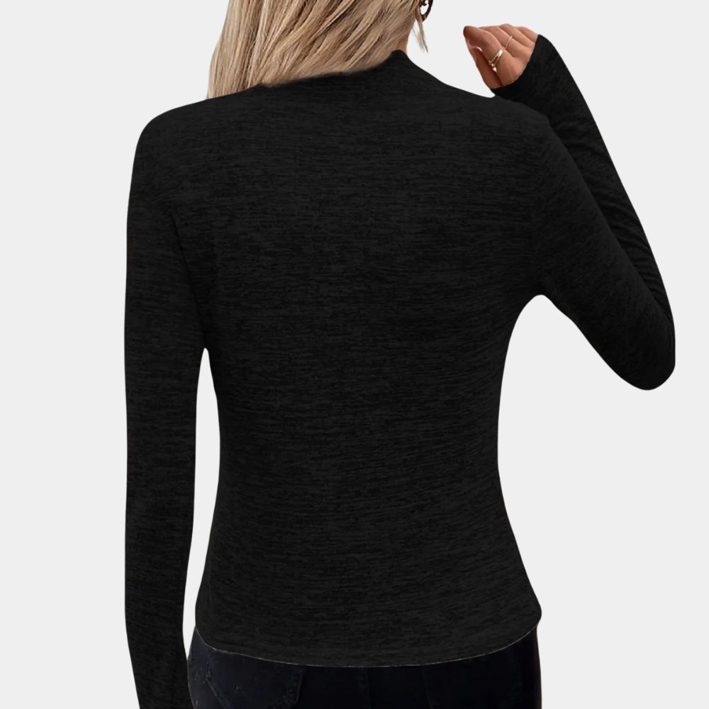 MICAELA - Modischer Asymmetrischer Reißverschluss-Pullover für Damen