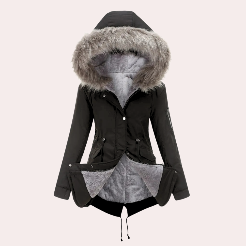 BETTY - Damen Gefütterte Winterjacke Mit Kapuze