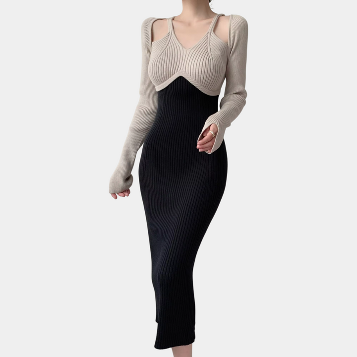 SABIN - Elegantes Langarmkleid für Damen