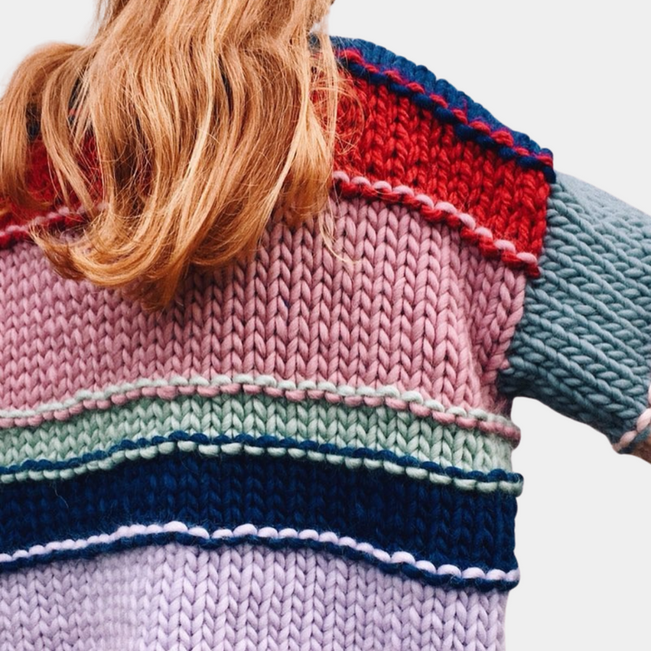 TEIA - Lebendiger Strickpullover Für Frauen