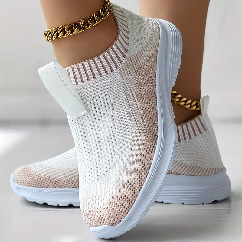 Freizeit-Sneaker aus Strickmaterial für Damen