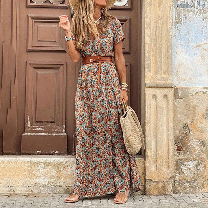 Stilvolles und elegantes boho-kleid