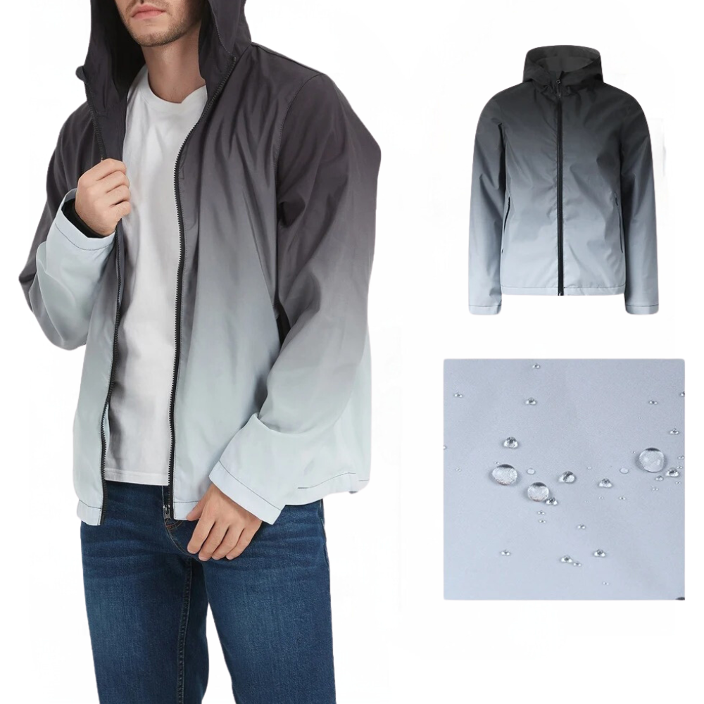 Wasserdichte Herrenjacke mit Kapuze