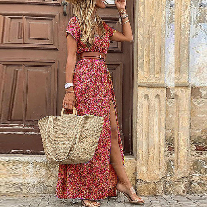 Stilvolles und elegantes boho-kleid